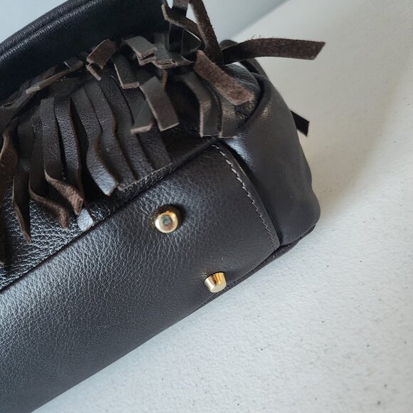 Furla Brown Fringe Bag "EUC" - Picture 12 of 16